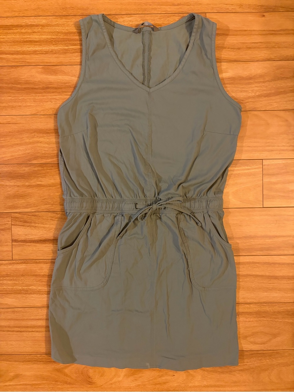 The North Face Olive Green Drawstring Mini Dress